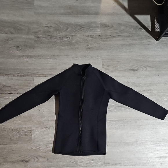 Elegant Black Women's Swim Bomber Jacket - Picture 7 of 7